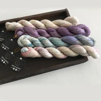 50g  Hank Handpainted Silk Yarn For Hand Knitting Crochet   Lace Weight Natural Silk 22 So Soft 2