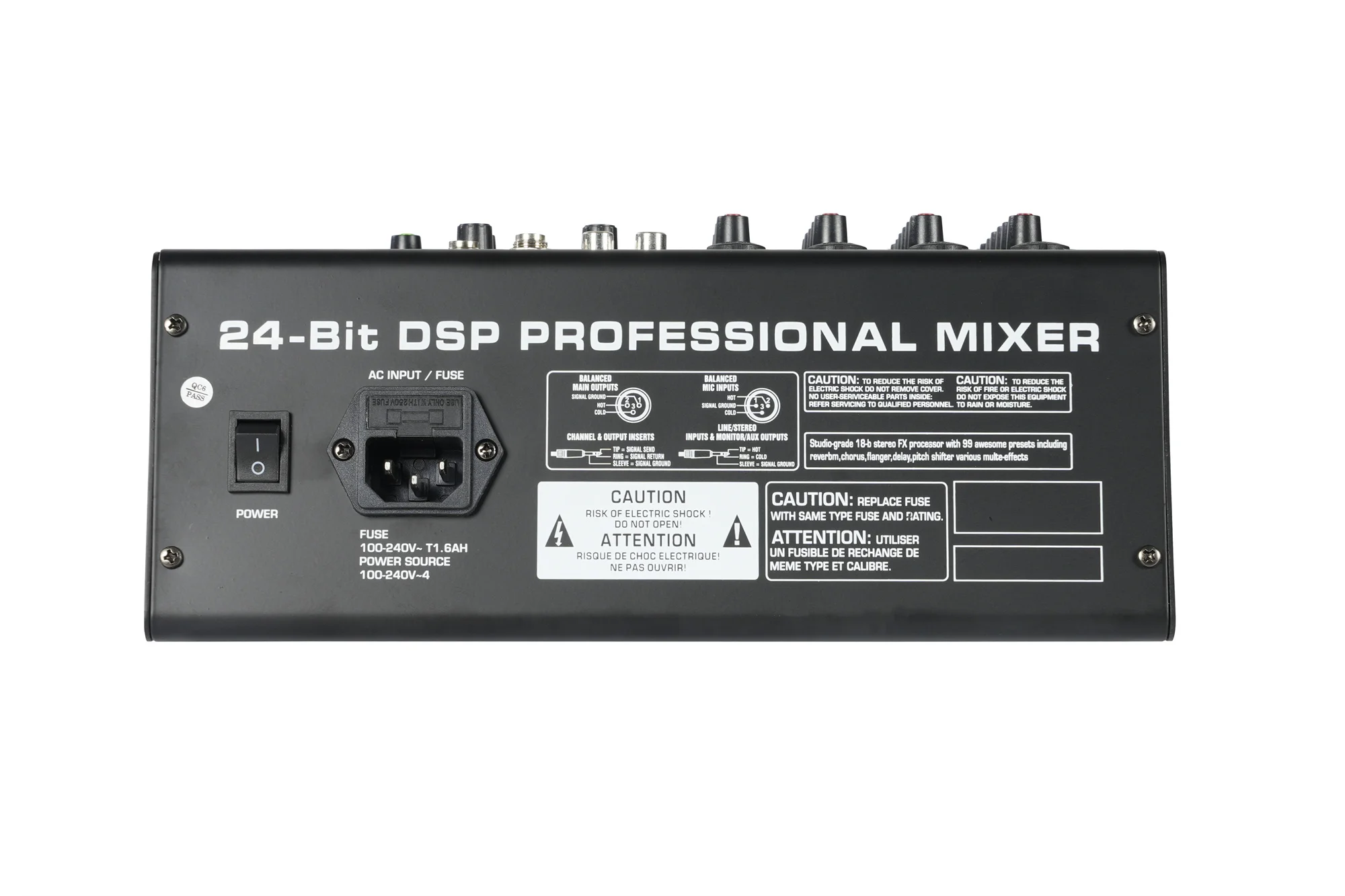 New Design Vocal Effects Mixer Digital Audio Music Mixer With Reverb Effect For DJ Club
