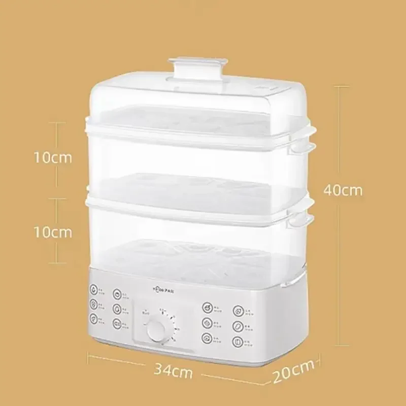 New Electric Steamer Steamer Box Small Three-layer Multi-function Electric Boiler Automatic Power-off Breakfast Machine