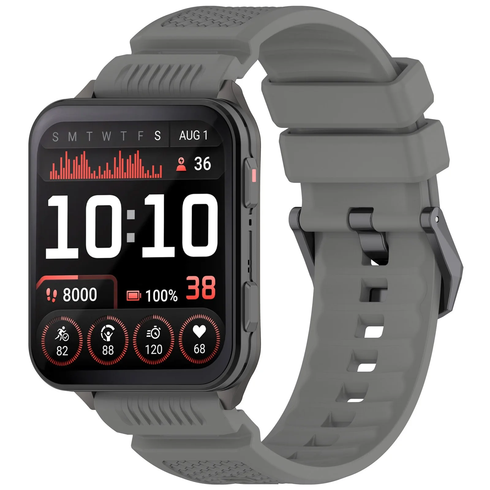 Premium 24MM Silicone Watch Band - Durable Sport Wristband Bracelet Design