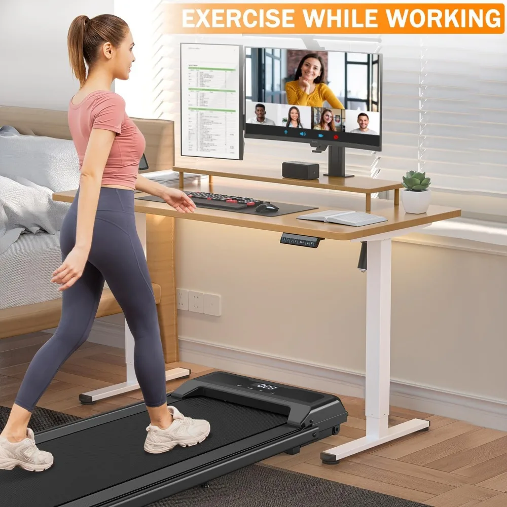 Walking Pad Treadmill,Walking Pad with Handle Bar,Treadmills for Home Walking Treadmill 2 in 1 Folding Treadmill Portable