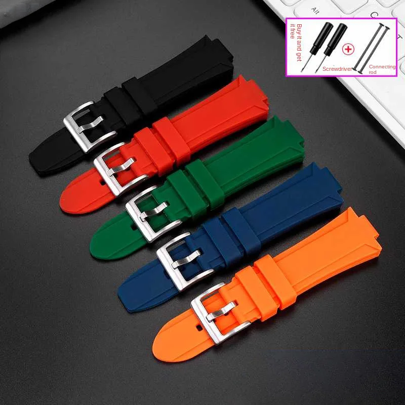 Cinturino In Silicone Rialzato Per Timex E-Tide Compass T2N721 T2N720 Tw2V22200 Cinturino In Silicone Resina Impermeabile Con Vite Per Utensili 16Mm