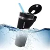 Portable Blender 460ML Mixeur Wireless Rechargeable Large Capacity Electric Black Juicer Cup Fruit Mixer Juicer With Straw 2
