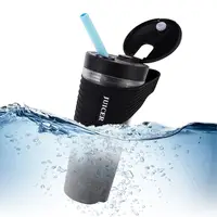 Portable Blender 460ML Mixeur Wireless Rechargeable Large Capacity Electric Black Juicer Cup Fruit Mixer Juicer With Straw 2