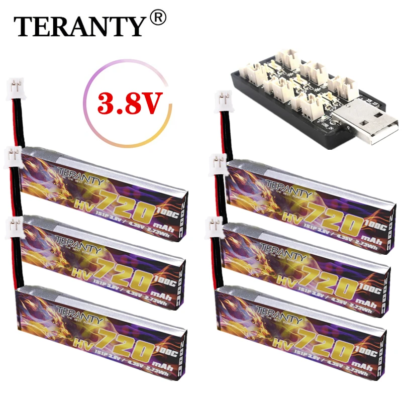 

TERANTY 1S 3,8 V 720mAh 100C/200C Lipo зарядное устройство набор для дистанционного управления игрушки модель UAV FPV Дрон HV 3,8 V батарея