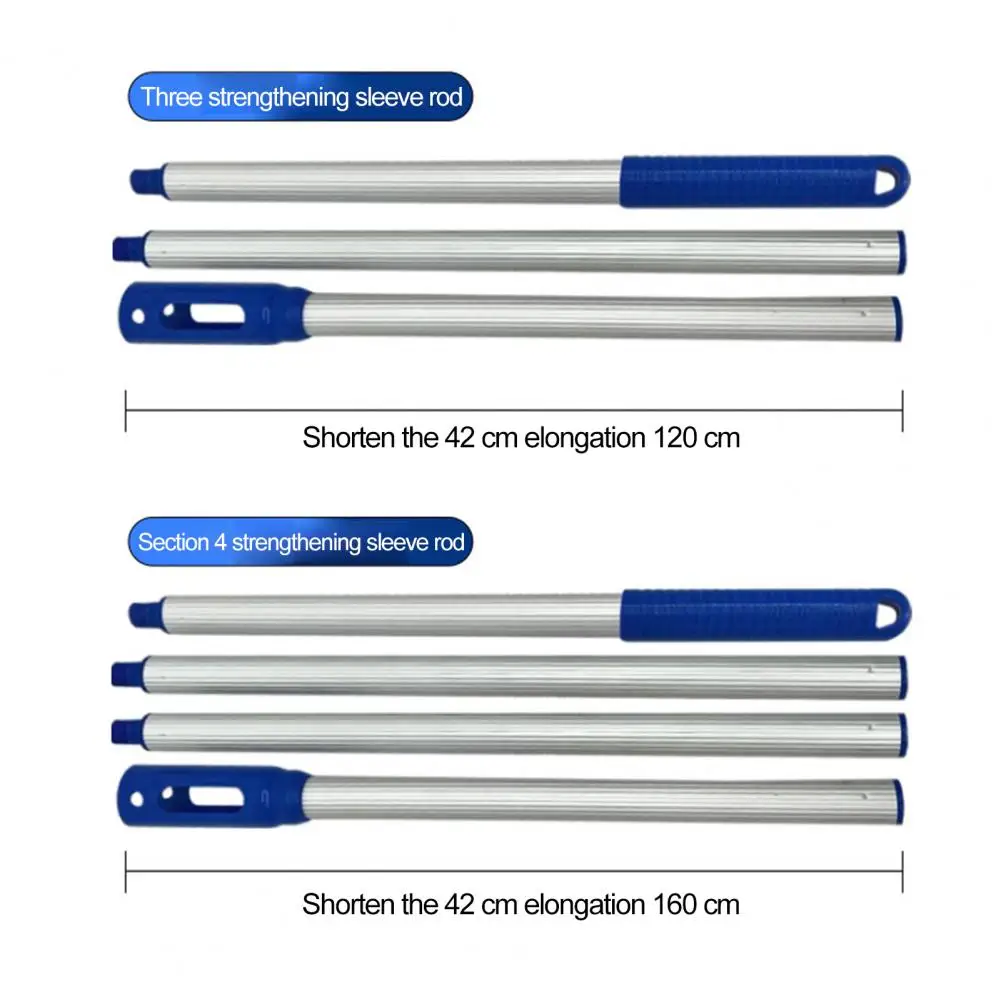 Telescopic Pool Cleaner Handle Rod Fishing Net Supplies 150cm For Pool Cleaning Swimming Pool Cleaning Kit