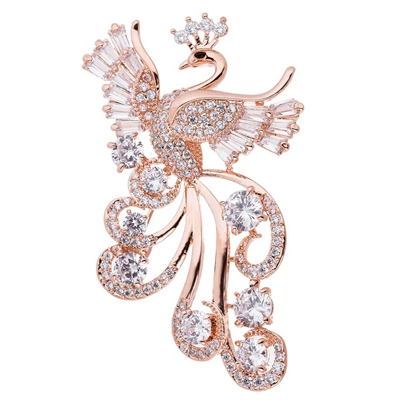 

Женская Брошь с кристаллами, инкрустированная фианитом