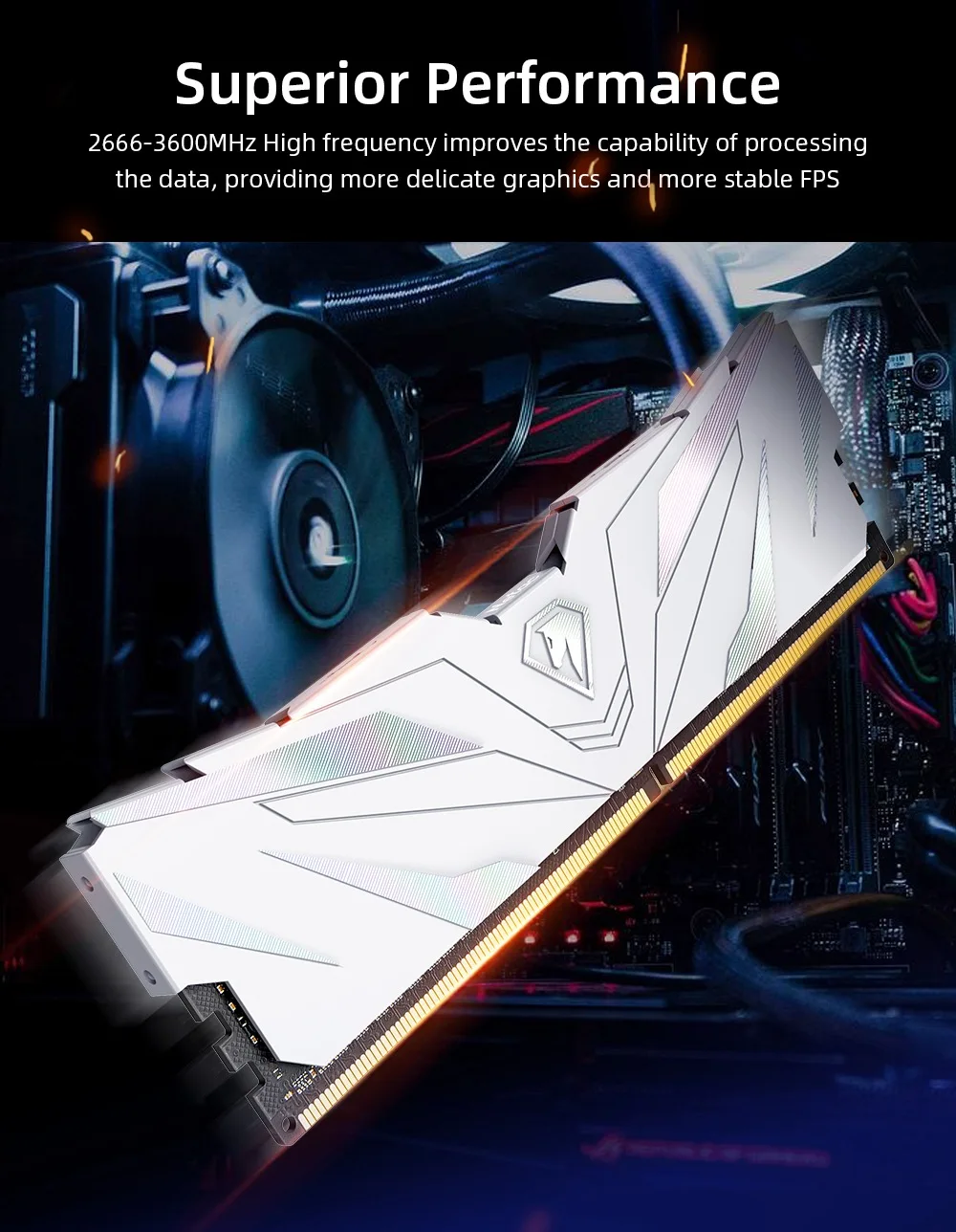 Description Picture 4 of itemNetac ddr4 RAM 8gb 16gb Memoria rams 32gb DDR4 3200mhz 2666mhz 3600mhz Desktop Memory with Heatsink for x99 Motherboard Computer