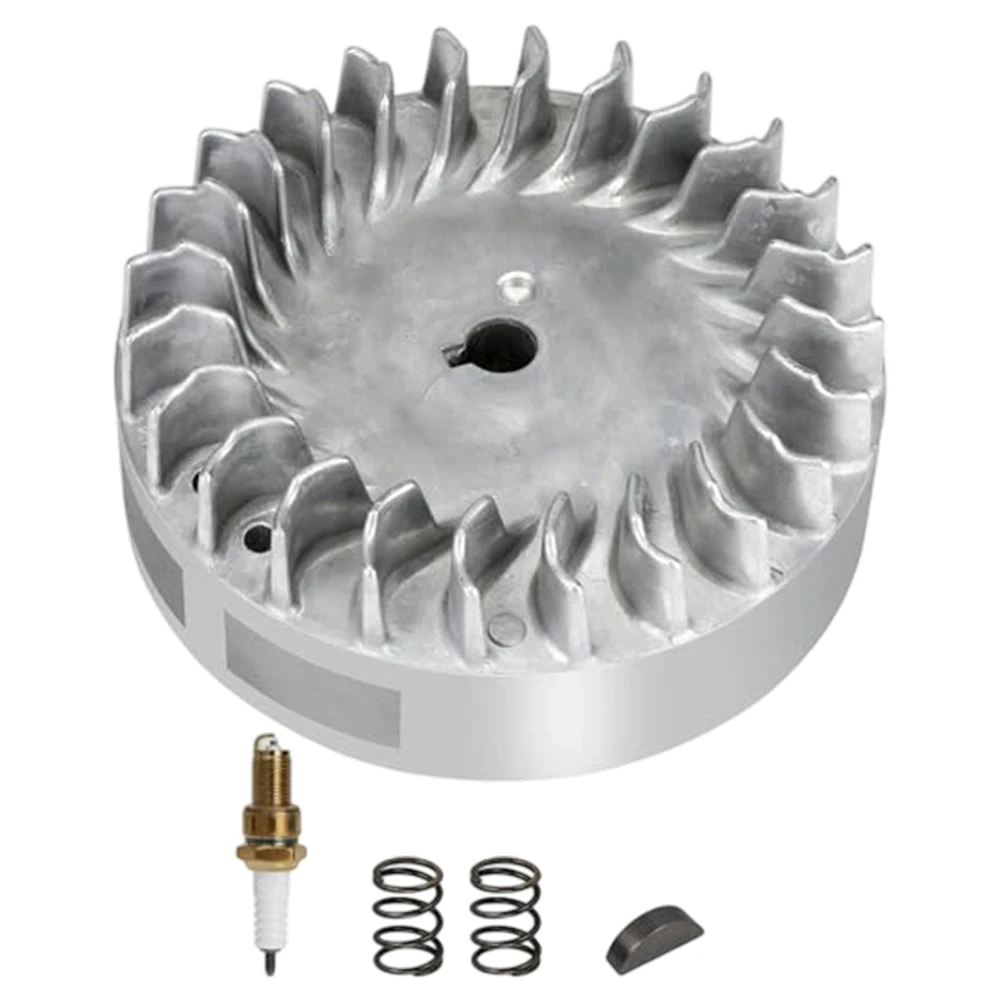 Engine Flywheel Aluminum for Predator For 212cc 224cc 208cc with Key and Valve Springs Compatible with Small Engines