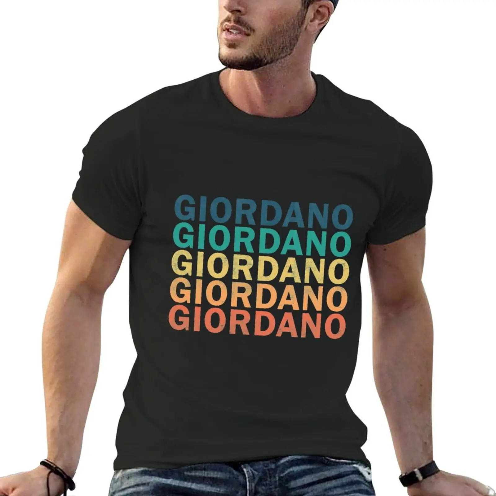 Giordano Name T Shirt - Giordano Vintage Retro Giordano Name Gift Item Tee T-Shirt blanks T-shirts for men cotton