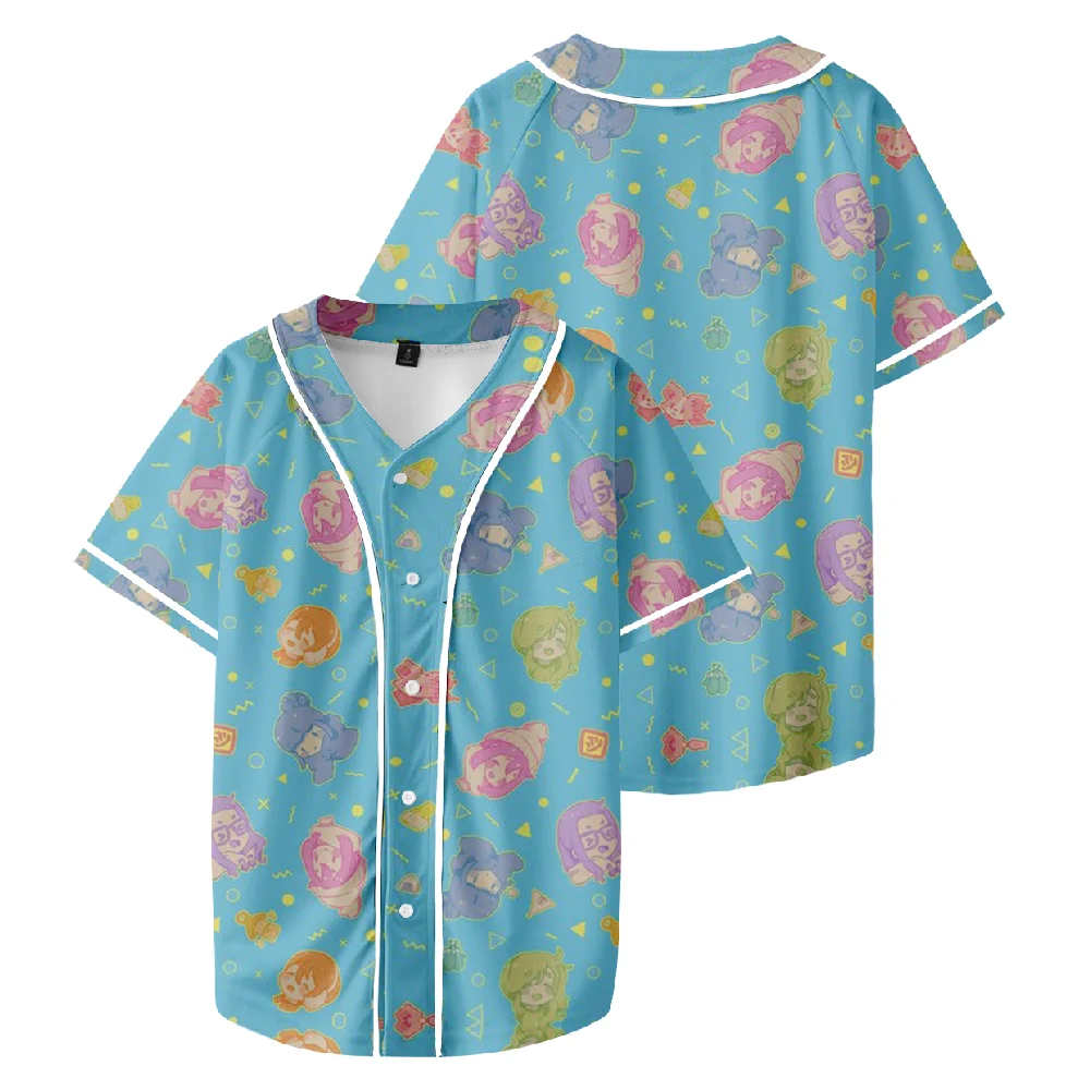

Yuru Camp Anime Baseball T-shirt 3D Prints Unisex Short Sleeve Tee Casual Streetwear Women Men Clothes