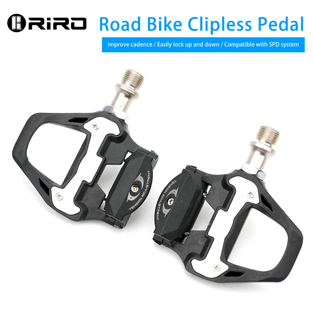 RIRO HD-79 Ultralight Road MTB Clipless Pedal DU+ Bearing SPD System with Cleats