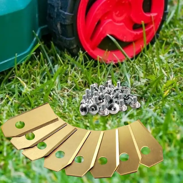 30/45 Pack Pown Robot Blade Gold Lawn Mover Csere Penge Kerti Fűnyíróhoz Automower Yardforce Kert Szerszámok - Image 5