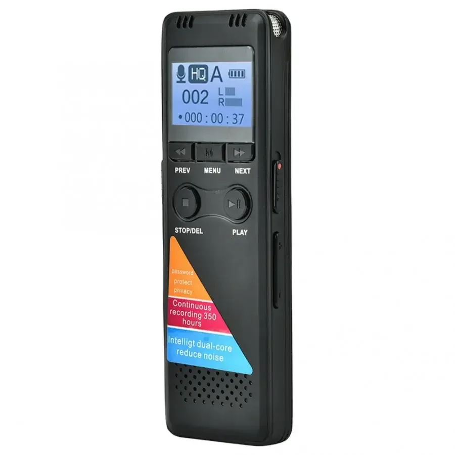 8/32GB Audio Recorder MP3 Player Voice Control Digital Voice Recorder Capacity Activated With Playback For Meeting