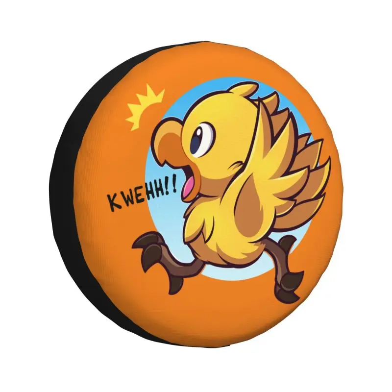 

Final Fantasy Chocobo Yellow Bird Adventure Spare Tire Cover for Jeep Pajero SUV RV Camper Car Wheel Protectors Accessories