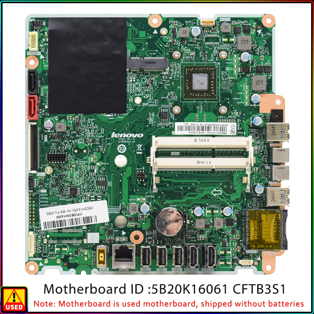 

CFTB3S1 V1.0 For Lenovo C40-05 AIO Integrated AMD CPU Motherboards CFTB3S1 5B20K16059 All-in-One motherboard