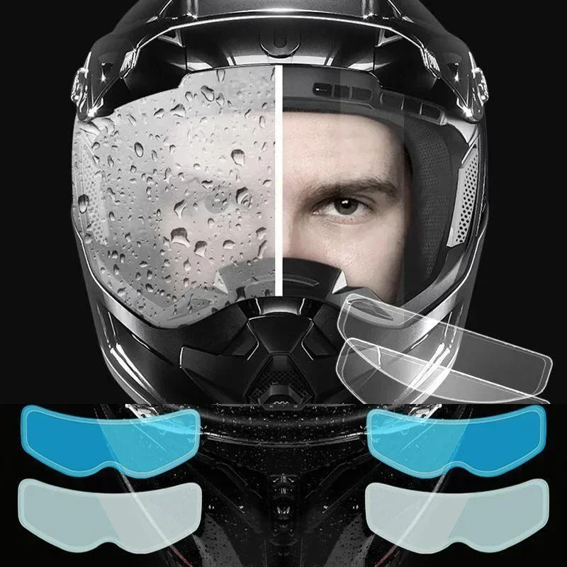 High Transparency Motorcycle Helmet Anti-Fog + Anti-Rain Film Sticker, Motorcycle Helmet Accessories, Motociclista Accesorios