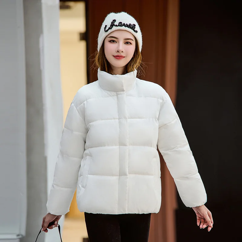 2023 Winter Coat Women New Fashion Cotton Down Clothes Short Bread Coat