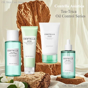 Coreano Centella Tea-Trica BHA Schiuma detergente Tonico purificante Fiala per il viso Siero e crema B5 Set di prodotti di bellezza per la cura della pelle 1