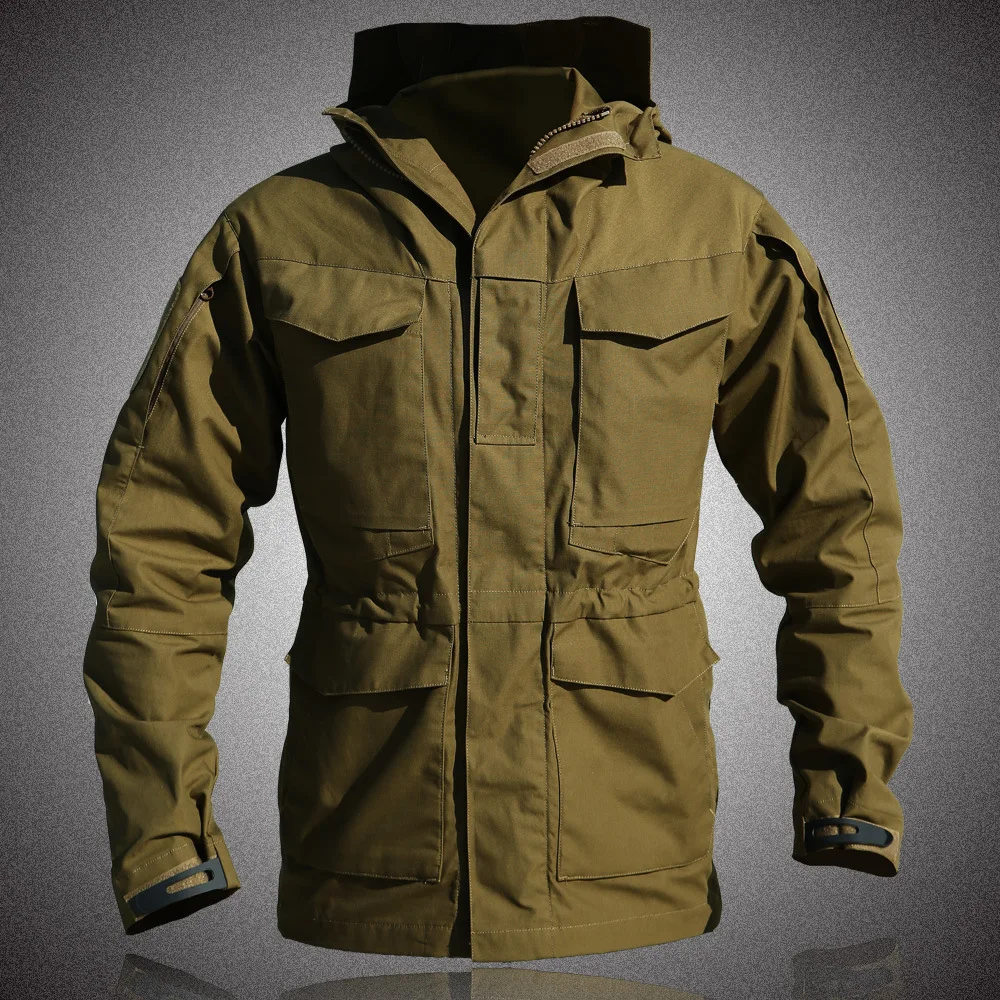 

Spring And Autumn Spy Shadow Tactical Coat Men's M65 Military Fan Windbreaker Mid Length Waterproof Outdoor Charge Coat