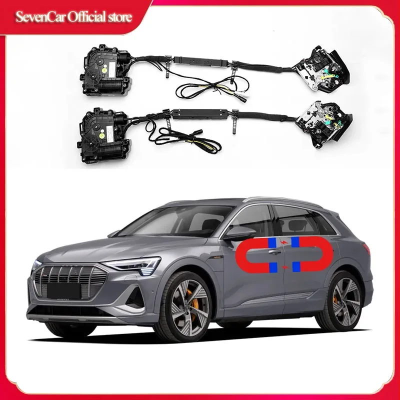 

Электрическая всасывающая дверь для Audi E-tron, автоматические замки с переоснащением, аксессуары, автоматические электроинструменты с мягким закрытием двери