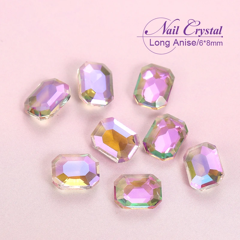 10PCS/Pack Pointed Bottom Nail Rhinestones Heart Purple Crystal 3D Nail  Charms Parts DIY Nail Art Accessories Decoration Supplie - AliExpress