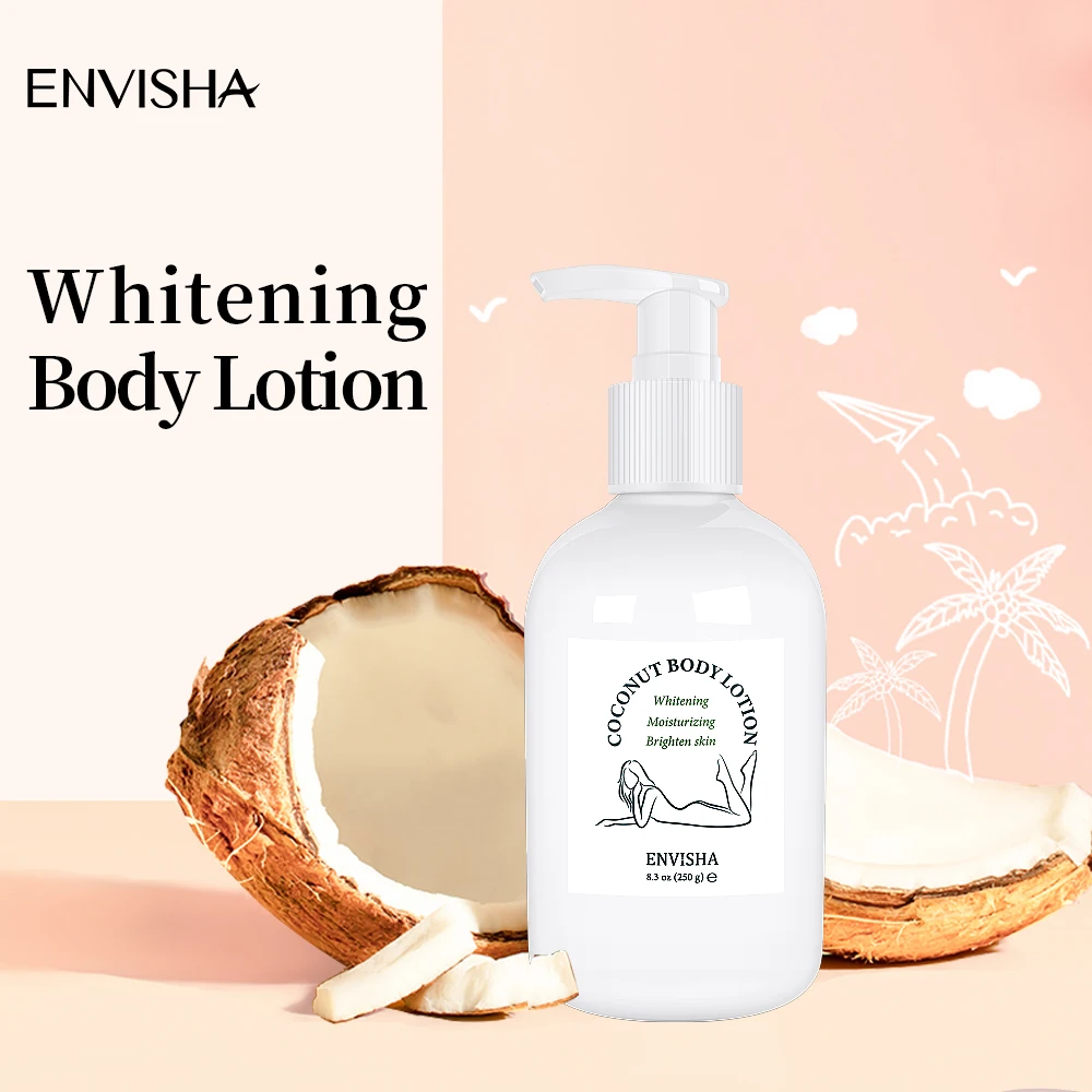Skin Care Coconut Oil Face Body Lotion Cream Whitening Moisturizing Brightening Collagen Hyaluronic Acid Retinol Remove Melanin 2