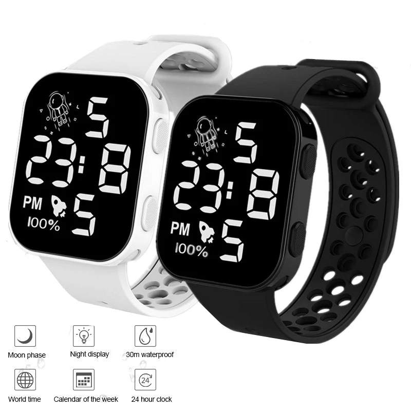 2022 Men's Sport Watch Waterproof Digital Led Watch for Men Women Lover Electronic Wrist Watches Montre Homme Relogio Masculino