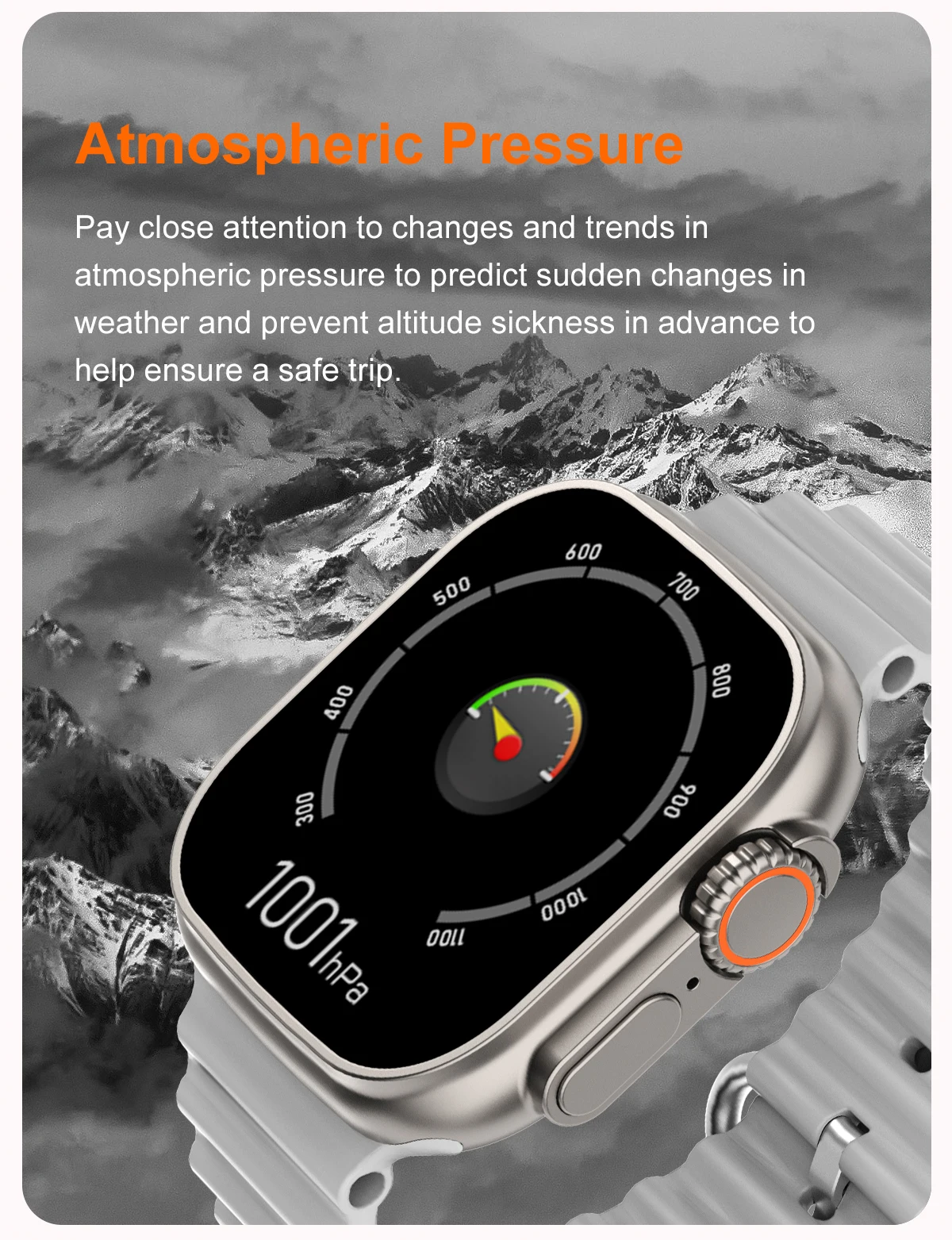 KUSDO Smart Watch Ultra 2023 Men Women Smartwatch Bluetooth Calls Temperature Measuring Health Monitoring Wireless Charging