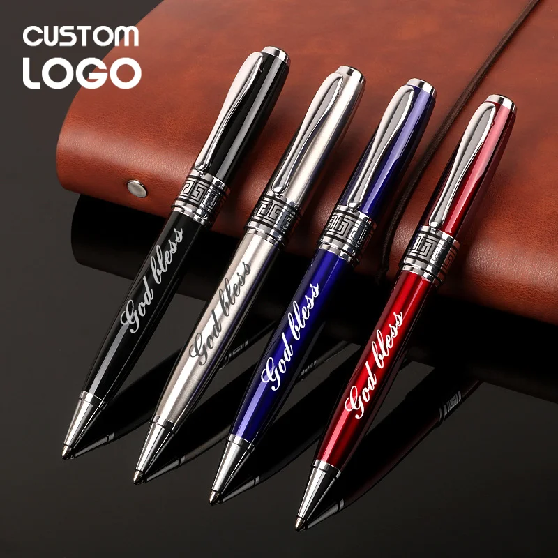Custom Laser Engraving Logo Metal Ballpoint Pens Lettering Markers Creative Advertising  School Teacher Gifts Luxury Accessories