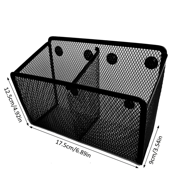 Mágneses Ceruzatartó Erős Fémháló Toll Csésze Hordozható Nagy Kapacitás Marker Tároló Kosár Multifunkcionális Ceruza - Image 3