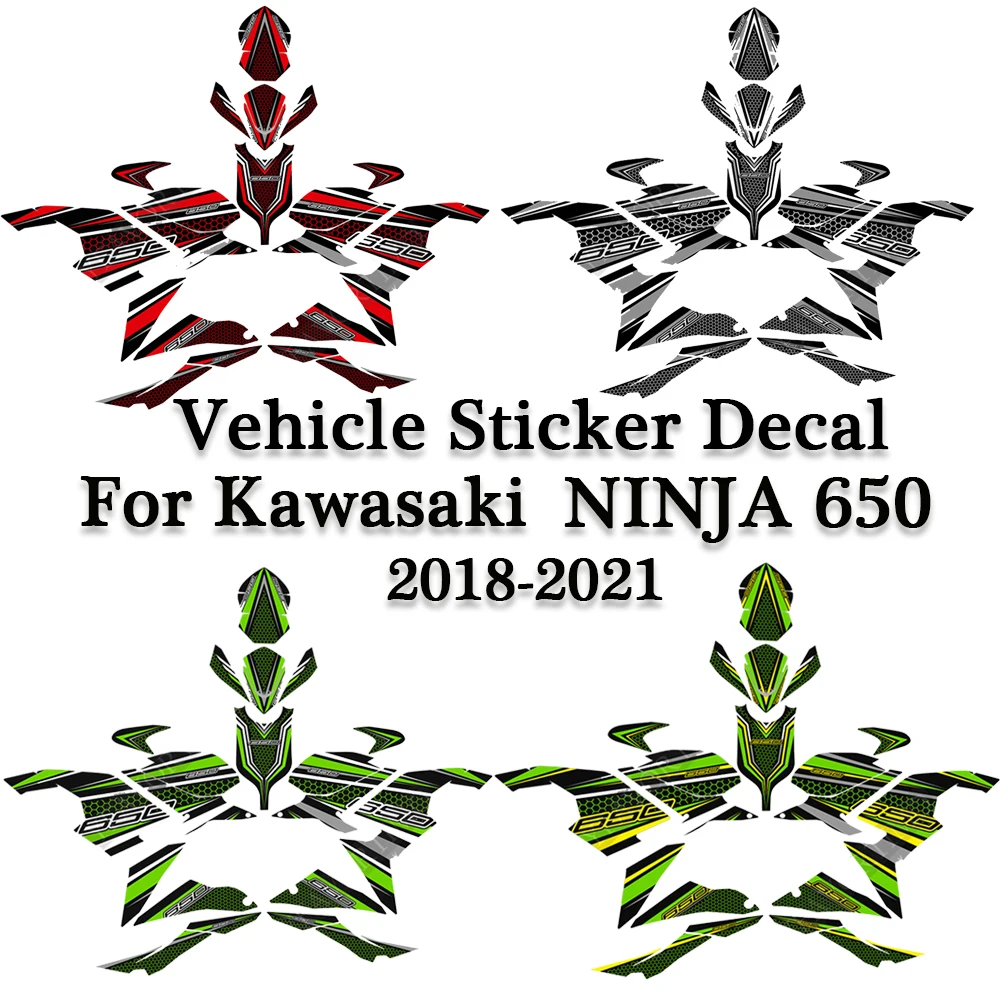 

NINJA 650 Fuel Tank Sticker For Kawasaki NINJA 650 2018 2019 2020 2021 NEW Full Car Decal Anti-scratch Sticker Protective Film