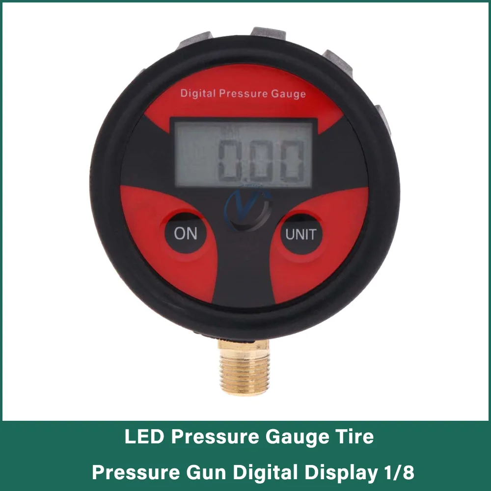 Digital Tire Pressure Gauge with LCD Backlight - 200 PSI