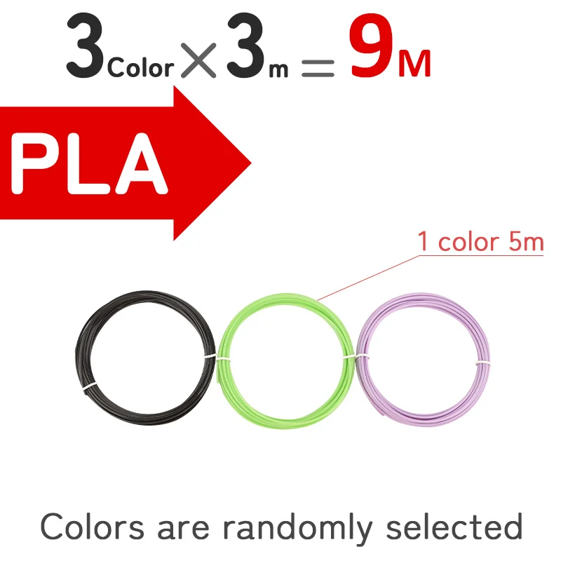 Colorless and Safe 3D Pen PLA Filament - Odorless 1.75MM Printing Material