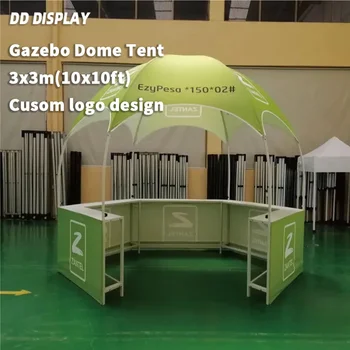 DD 3x3m Trade Show Gazebo Dome Tent with Top Cover Outdoor Advertising Full Cover Gazebo Tent 600D Canopy Tent Toldos 1