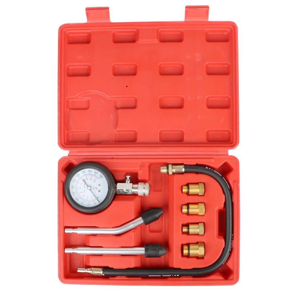 Benzinemotor-Compressiemeter-Met-M10-M12-M14-M18-Adapter-0-300-Psi ...