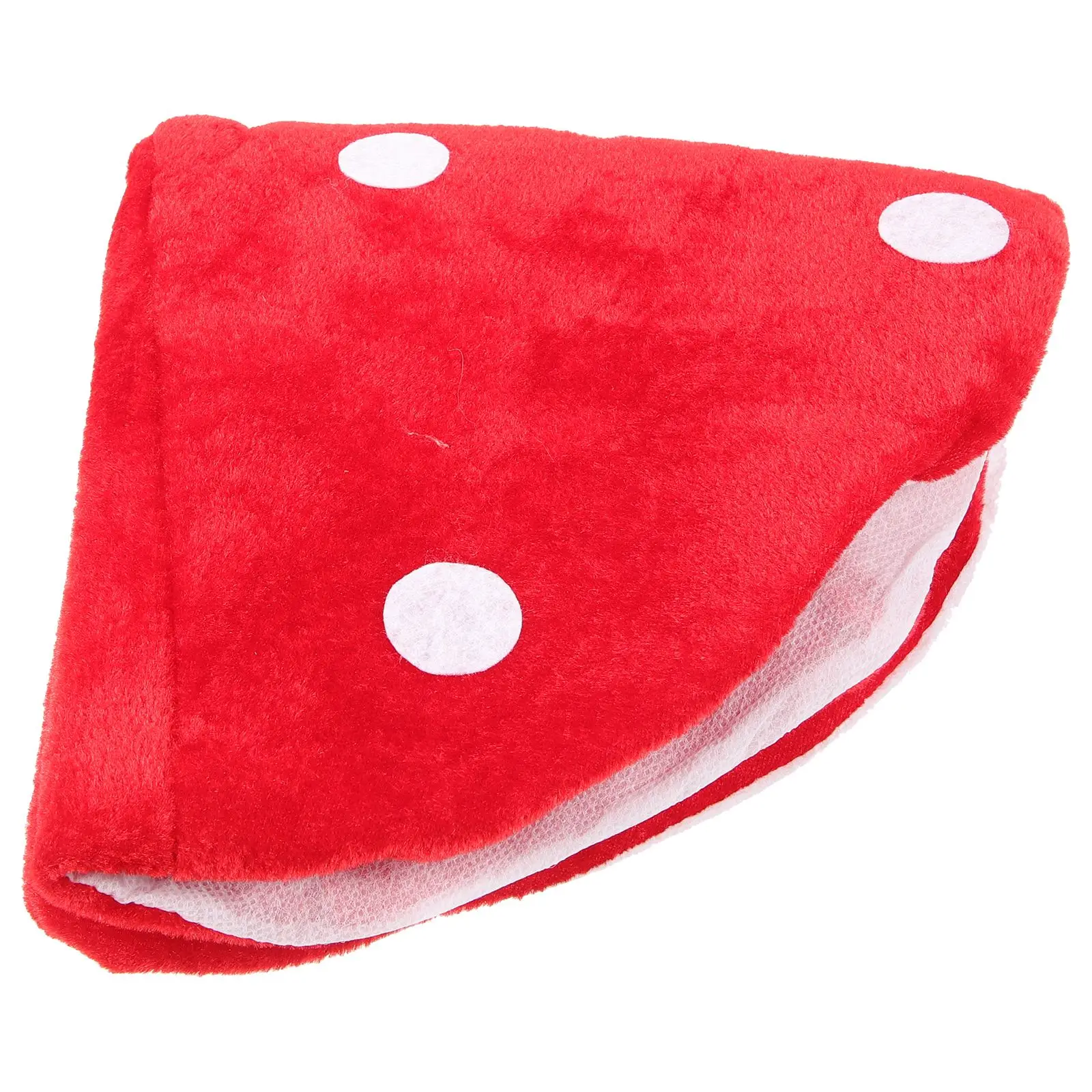 Red Mushroom Hat Toad Hat Funny Plush Mushroom BeretCap Kid Cute Headwear Stage performance Costume halloween Party Cosplay prop