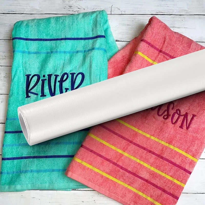 Rouleau de 25,4 cm x 2,7 m de support de broderie soluble dans l'eau, stabilisateur lavable soluble dans l'eau comme support et renfort pour couture à la main, matelassage à la machine
