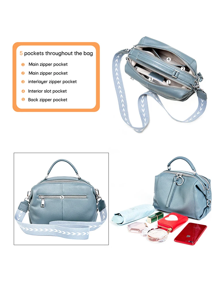 حقيبة يد Zency الأكثر مبيعًا على الموضة من الجلد ا...