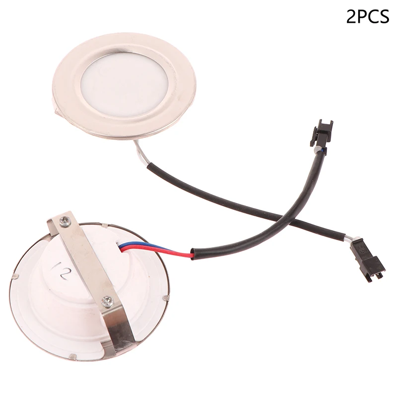 2Pcs 70mm Range Hood Light LED Bulb 12V DC 1.5W Kitchen Cooker Light Lamp Cabinet Closet Cupboard Light Energy Saving 2