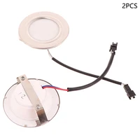 2Pcs 70mm Range Hood Light LED Bulb 12V DC 1.5W Kitchen Cooker Light Lamp Cabinet Closet Cupboard Light Energy Saving 2