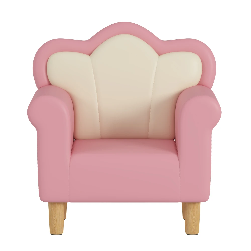 Upholstered Children's Sofa, Children's  Armchair, Petal-shaped Toddler Sofa Chair, Suitable for Playroom, Children's Bedroom 3
