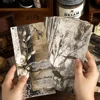 TIANZI 20 Pcs Long Material paper Vintage Edge material Floral Pattern Retro Paper For Scrapbooking Diary Journal Planner 2