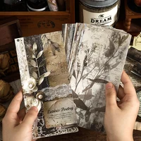 TIANZI 20 Pcs Long Material paper Vintage Edge material Floral Pattern Retro Paper For Scrapbooking Diary Journal Planner 2