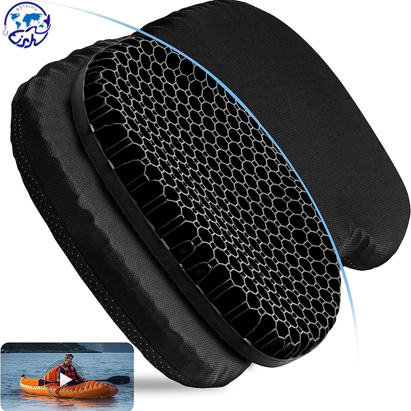 

Anti Slip Kayak Gel Seat Cushion Thick Waterproof Egg Seat Cushion Kayak Seat Pad With Non-Slip Cover For Sit In Kayak