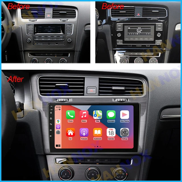 2+32G Android 11 Car Stereo for VW Volkswagen Golf 7 MK7 GTI 2013-2018  Wireless CarPlay Android Auto, 10.1 Touch Screen Car Radio with WiFi GPS  Bluetooth EQ HiFi FM RDS SWC +