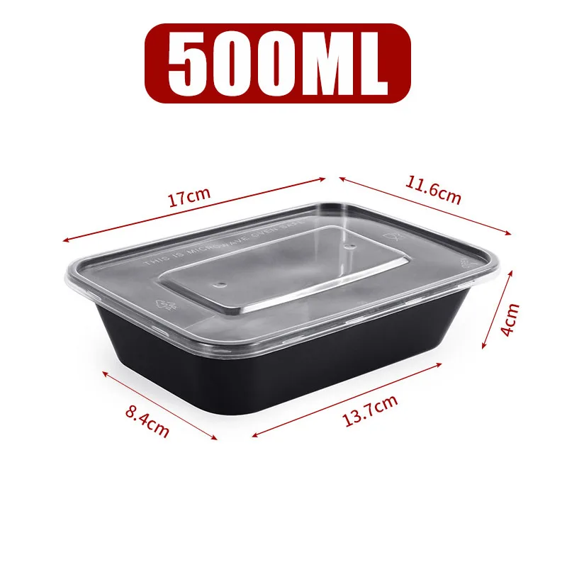 קופסאות אוכל חד פעמיות עם מכסי פלסטיק למניעת נזילות, קופסת ארוחת צהריים בנטו, קופסאות שמירה על טריות למקרר, אחסון מזון למטבח, כלי שולחן