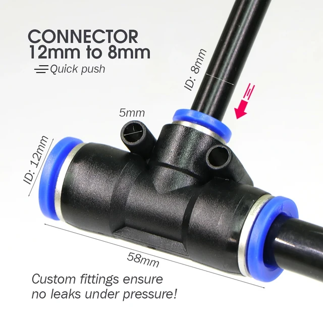 20-5m 3/8" 9/12mm Misting Cooling System 360° Free-bend Brass Nozzle Adjustable Atomizer Sprayer Garden Irrigation 80mesh Filter 3