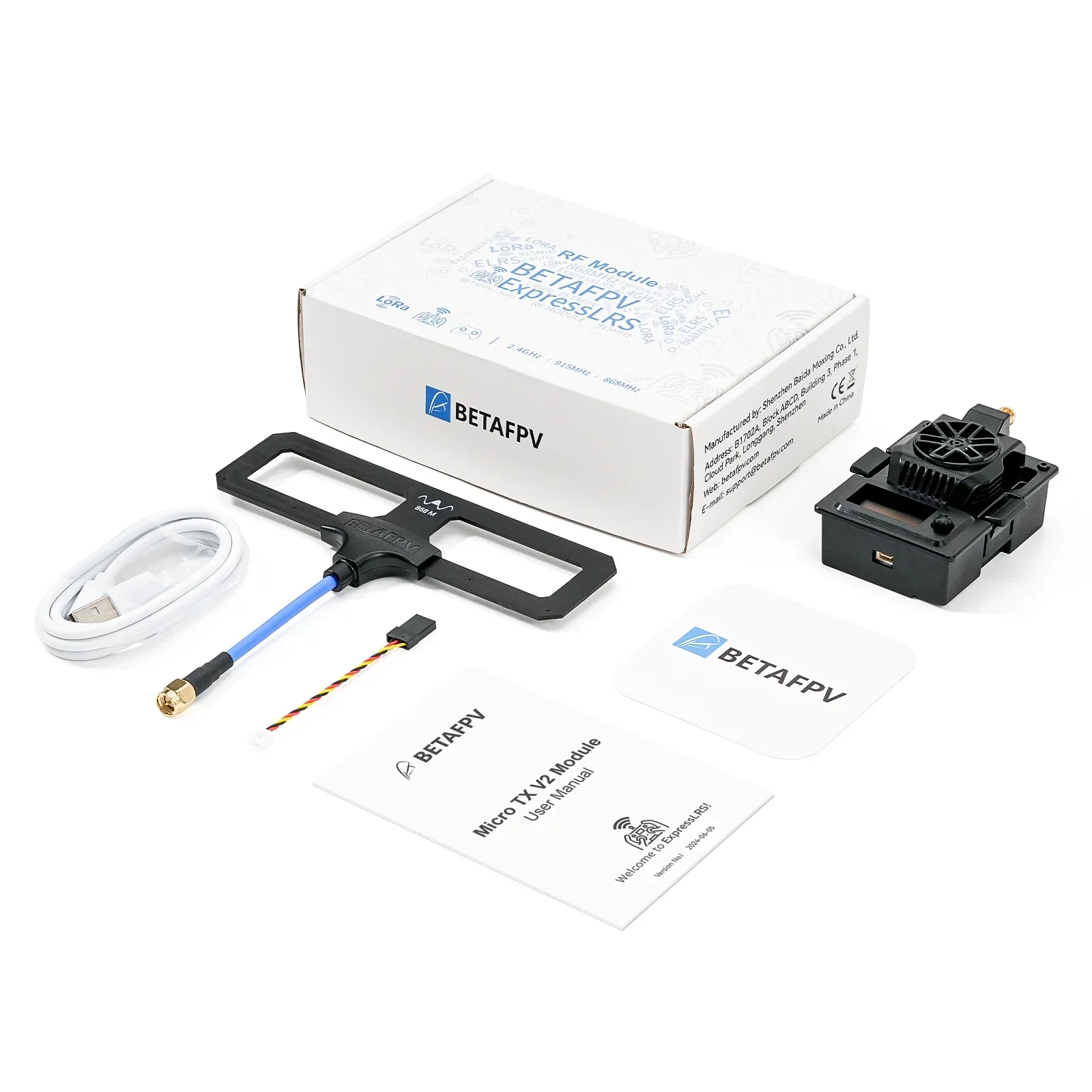 Module TX Micro ELRS 2.4GHz/868/915MHz pour Radio FPV