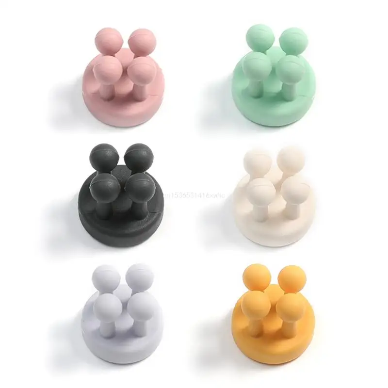 

Dropship Adhesive Hooks Silicone Self Adhesive Holders Plug Cable Towel for Key Kitchen Bathroom Home Office Storage Supplies